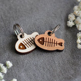 Wooden Fish Cat ID Tag