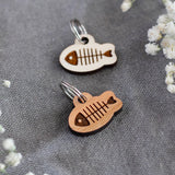 Wooden Fish Cat ID Tag