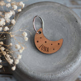 Moon Wooden Pet Tag