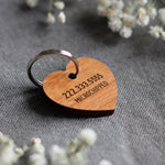 Heart Shaped Wooden Pet Tag