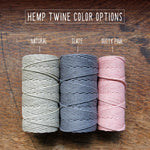 Hemp Twine Colors