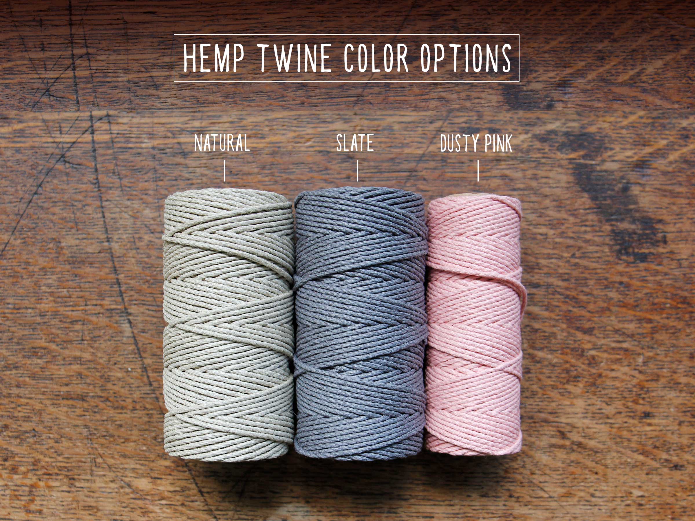 Hemp Twine Colors