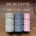 Hemp Twine Colors