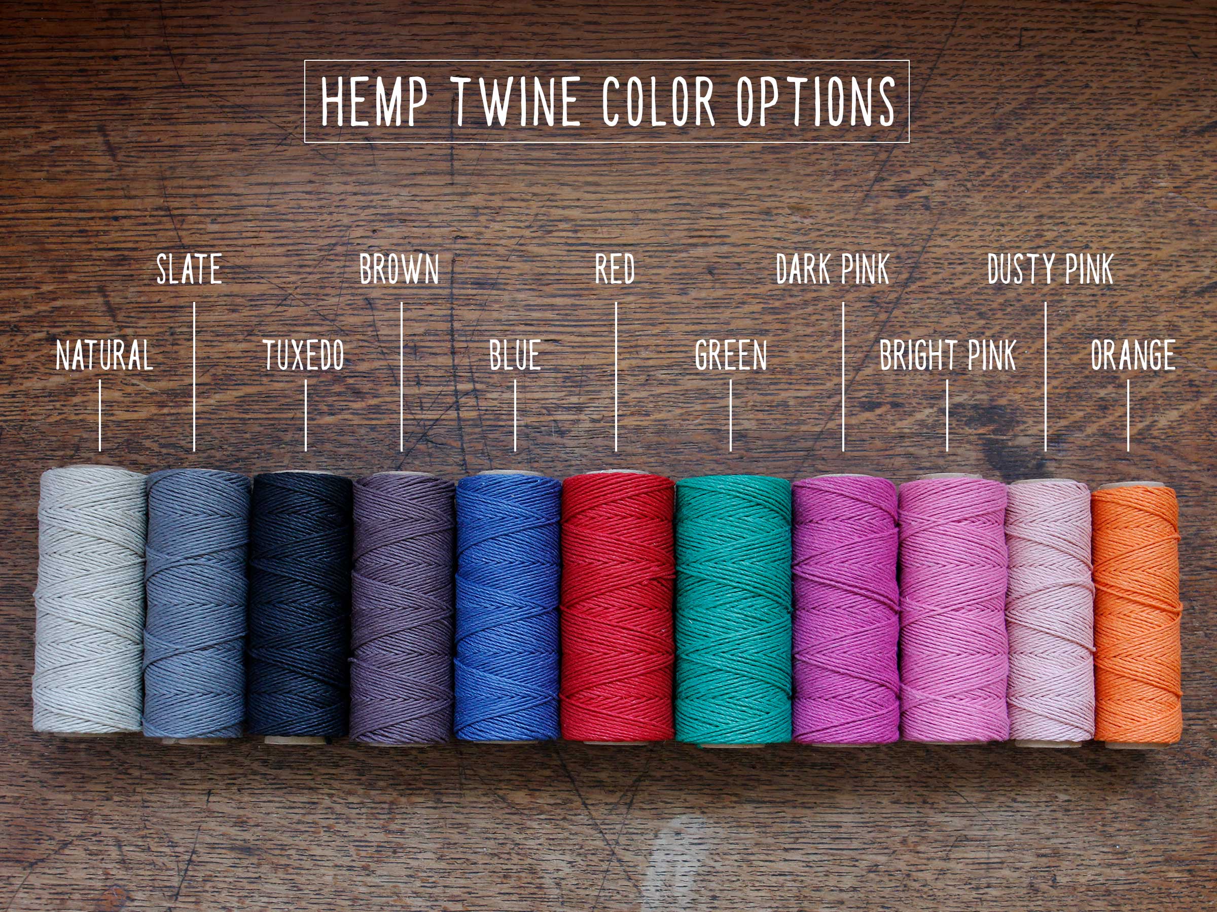 Hemp Twine Colors