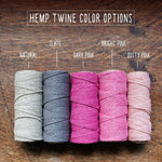 Hemp Twine Colors