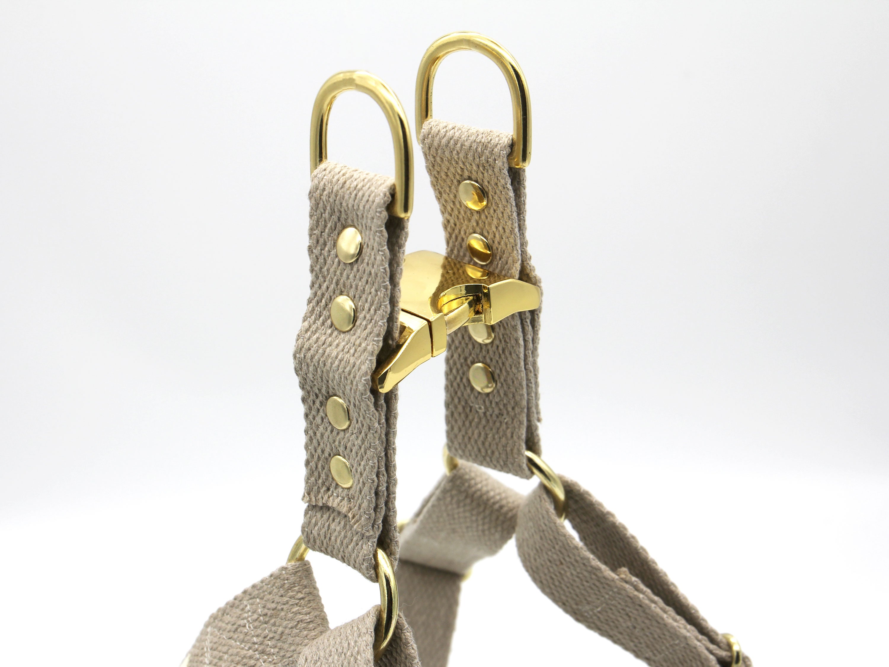 Just Hemp Adjustable Step-In Harness Brass Hardware