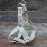 Studded Just Hemp Adjustable Step-In Dog Harness