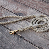 Just Hemp Rope Dog Leash with Trigger Snap