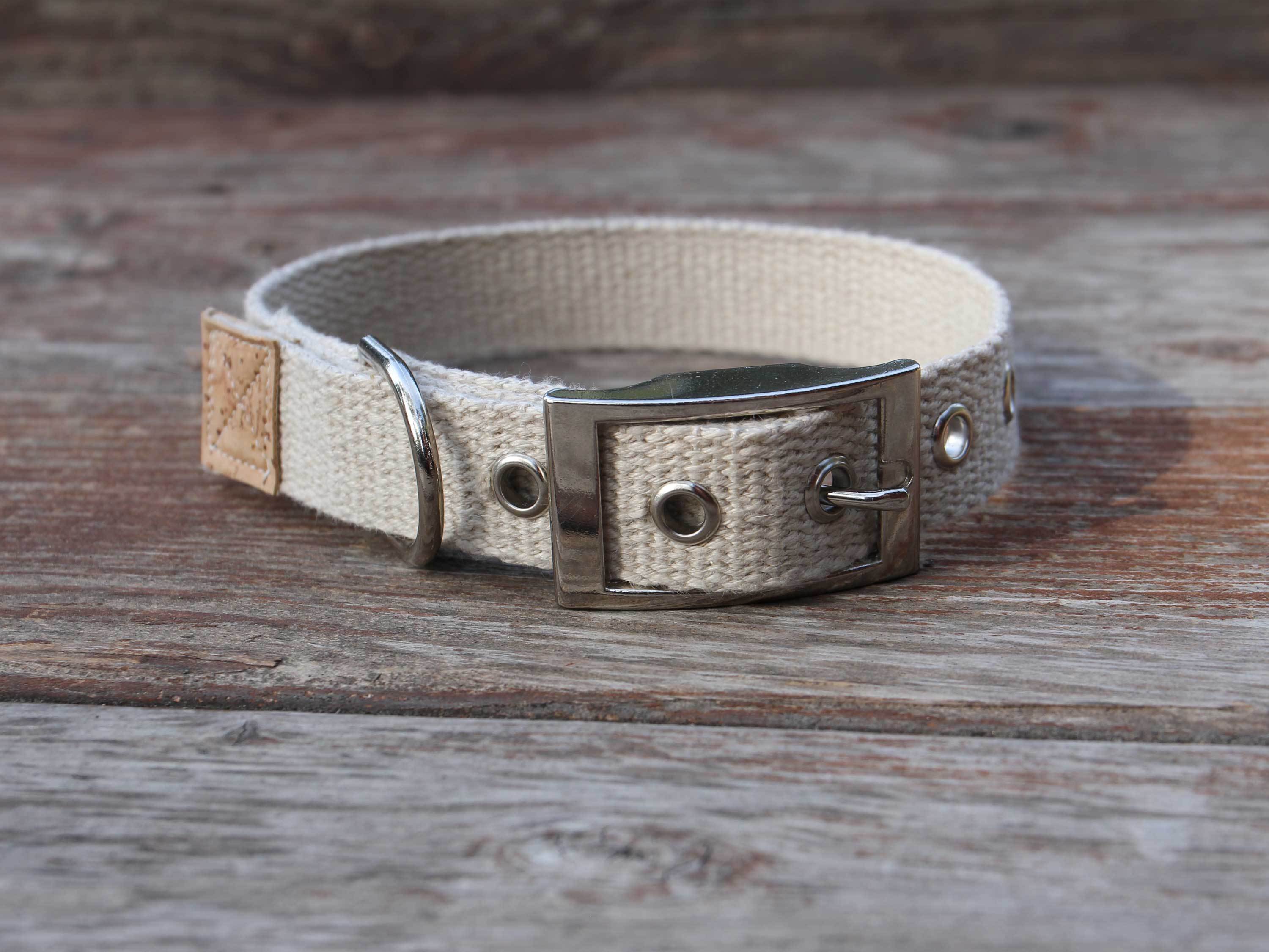 Tongue Buckle Just Hemp Dog Collar