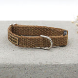 Eco Friendly Tea-Stained Just Hemp Cat Collar