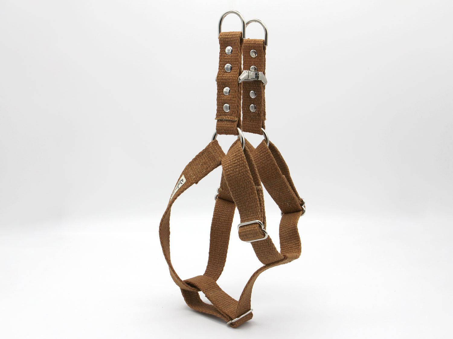 Tea-Stained Just Hemp Adjustable Step-In Dog Harness