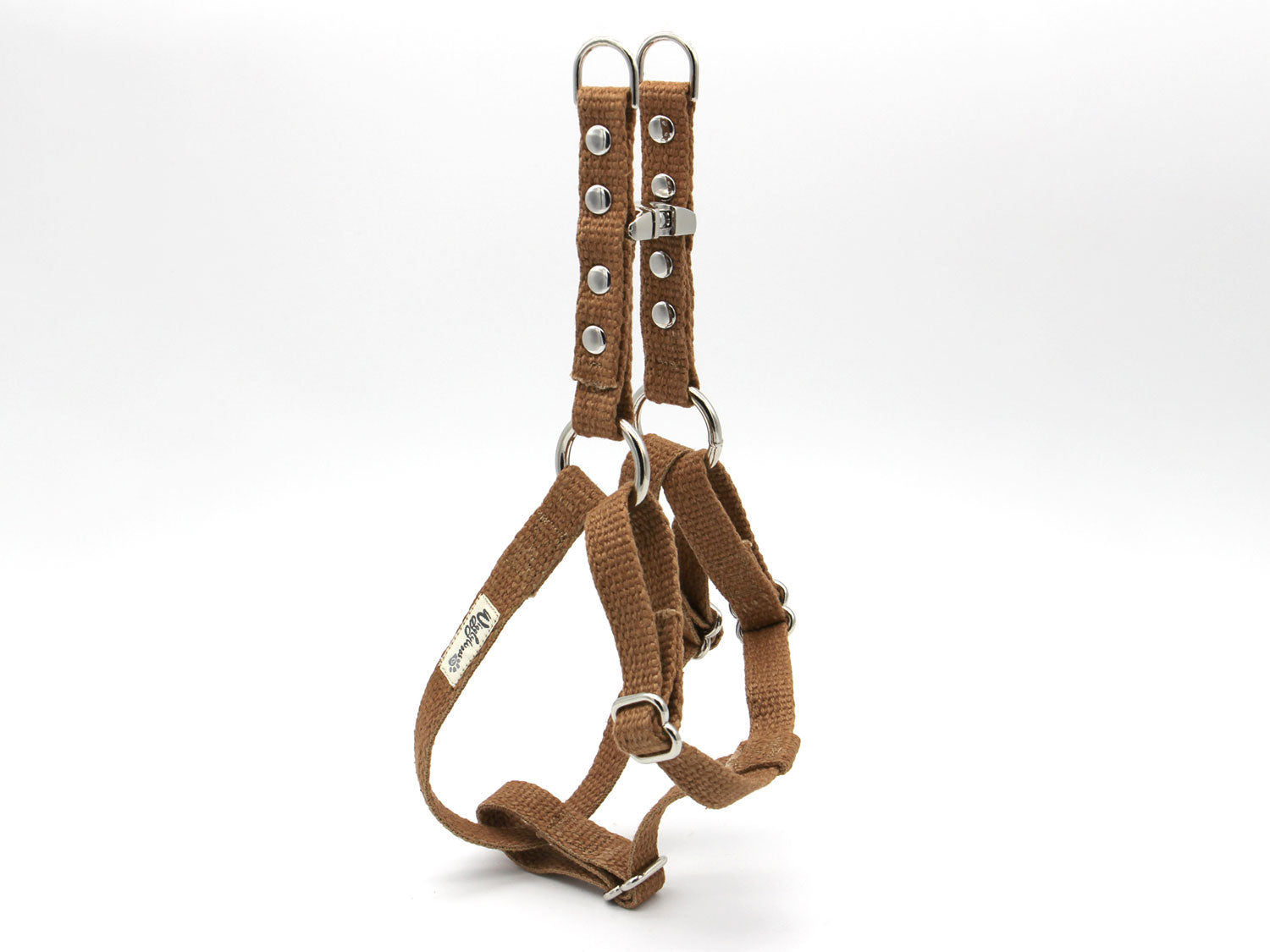 Tea-Stained Just Hemp Adjustable Step-In Dog Harness