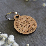 Make Every Day An Adventure Wooden Pet ID Tag