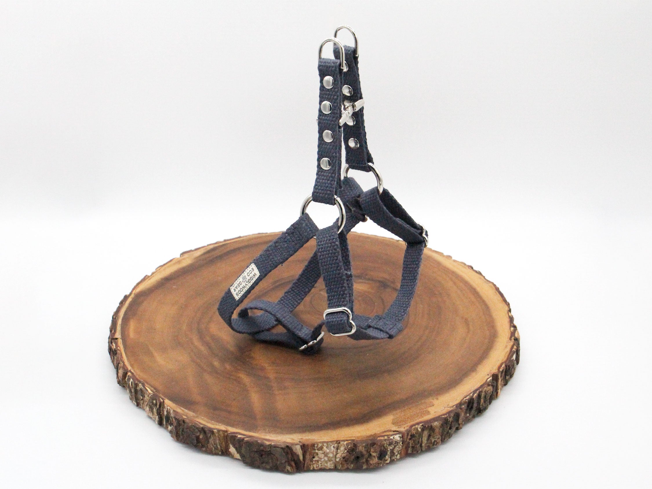 Studded Nantucket Just Hemp Adjustable Step-In Dog Harness