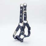 Nantucket Blue Just Hemp Adjustable Step-In Dog Harness XS