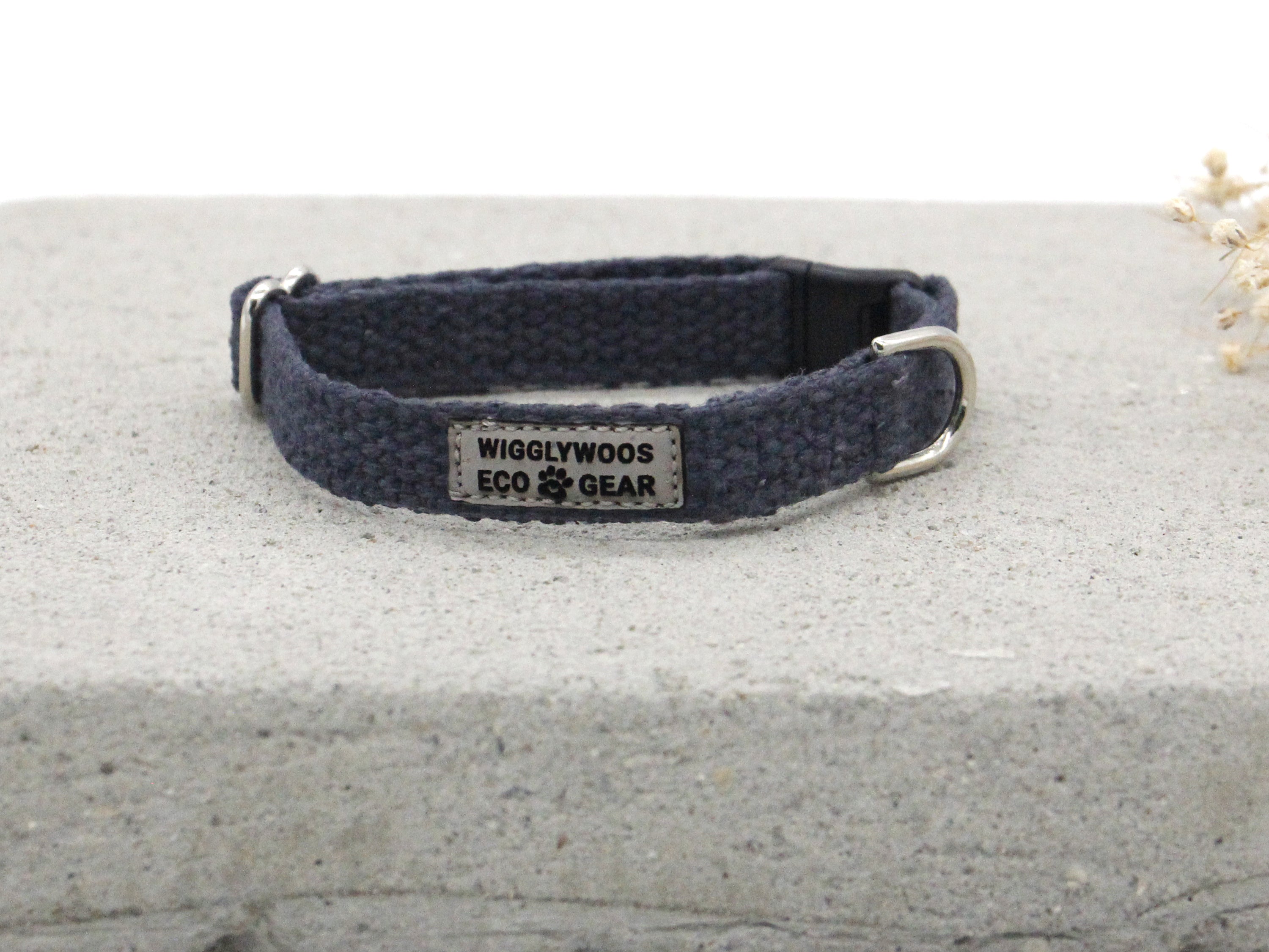 Eco Friendly Just Hemp Nantucket Blue Cat Collar