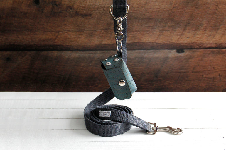 Dog poop bag holder Ocean Blue