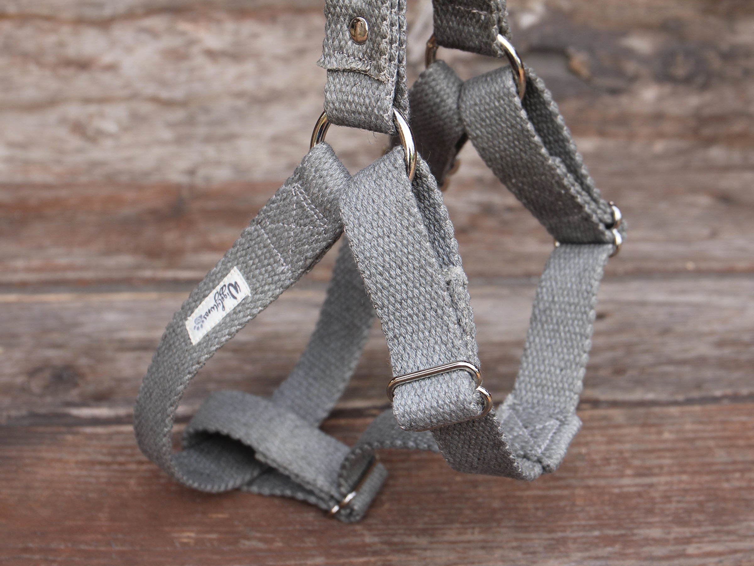 Studded Pebble Beach Just Hemp Adjustable Step-In Dog Harness