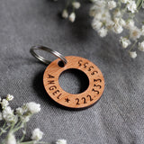Washer Wooden Dog ID Tag