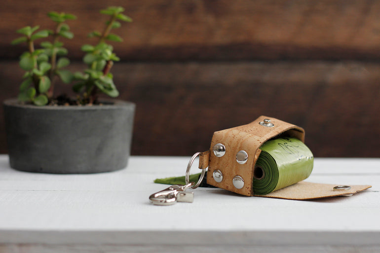 Dog poop bag holder Natural