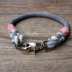 Seaside Blue Organic Cotton Rope Dog Collar