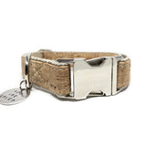 Signature Natural Cork Leather Dog Collar - 1 inch