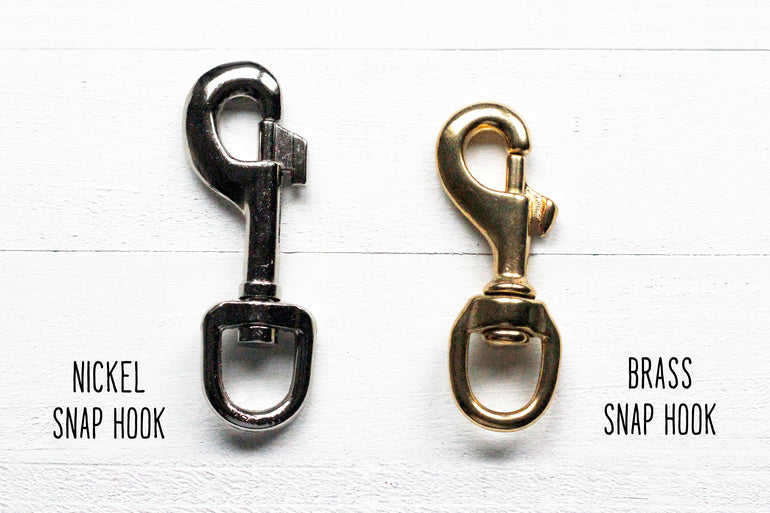 Nickel and Brass Snap Hooks