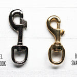 Nickel and Brass Snap Hook