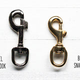 Nickel and Brass Snap Hook
