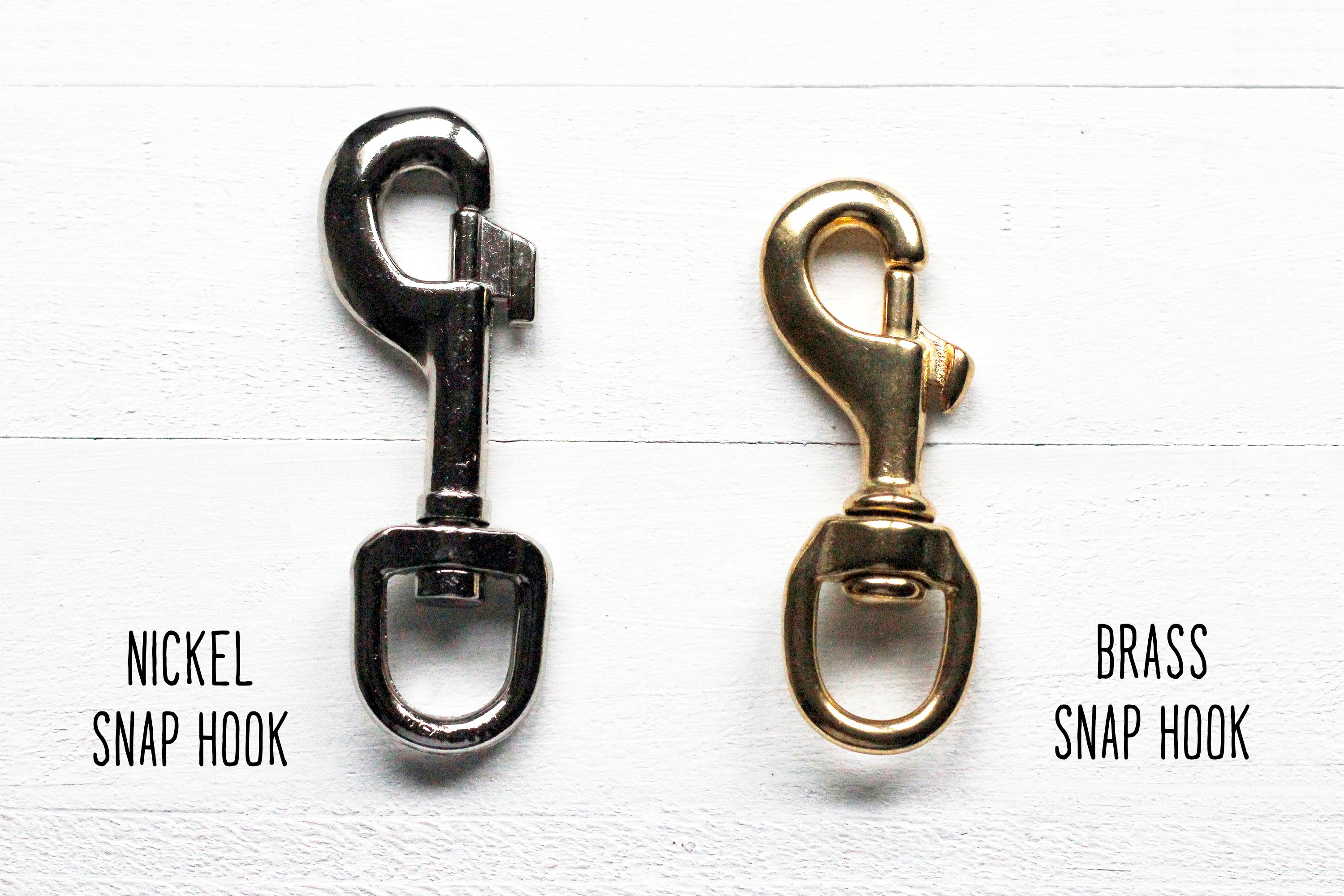 Nickel and Brass Snap Hook