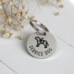 Service Dog Stainless Steel Pet ID Tag