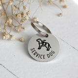 Service Dog Stainless Steel Pet ID Tag