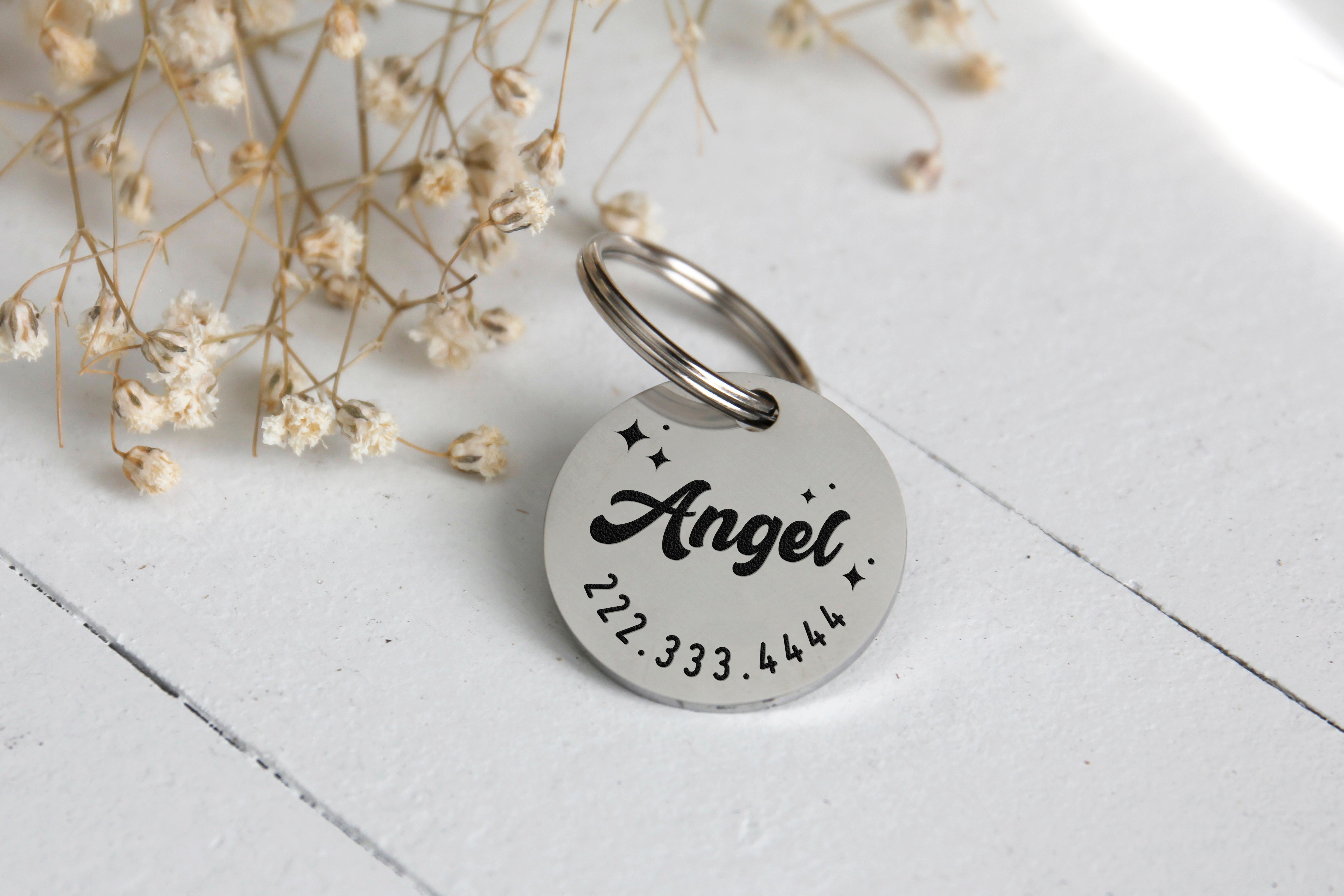 Retro Style Stainless Steel Pet ID Tag