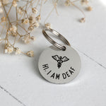 Deaf Dog Stainless Steel Pet ID Tag