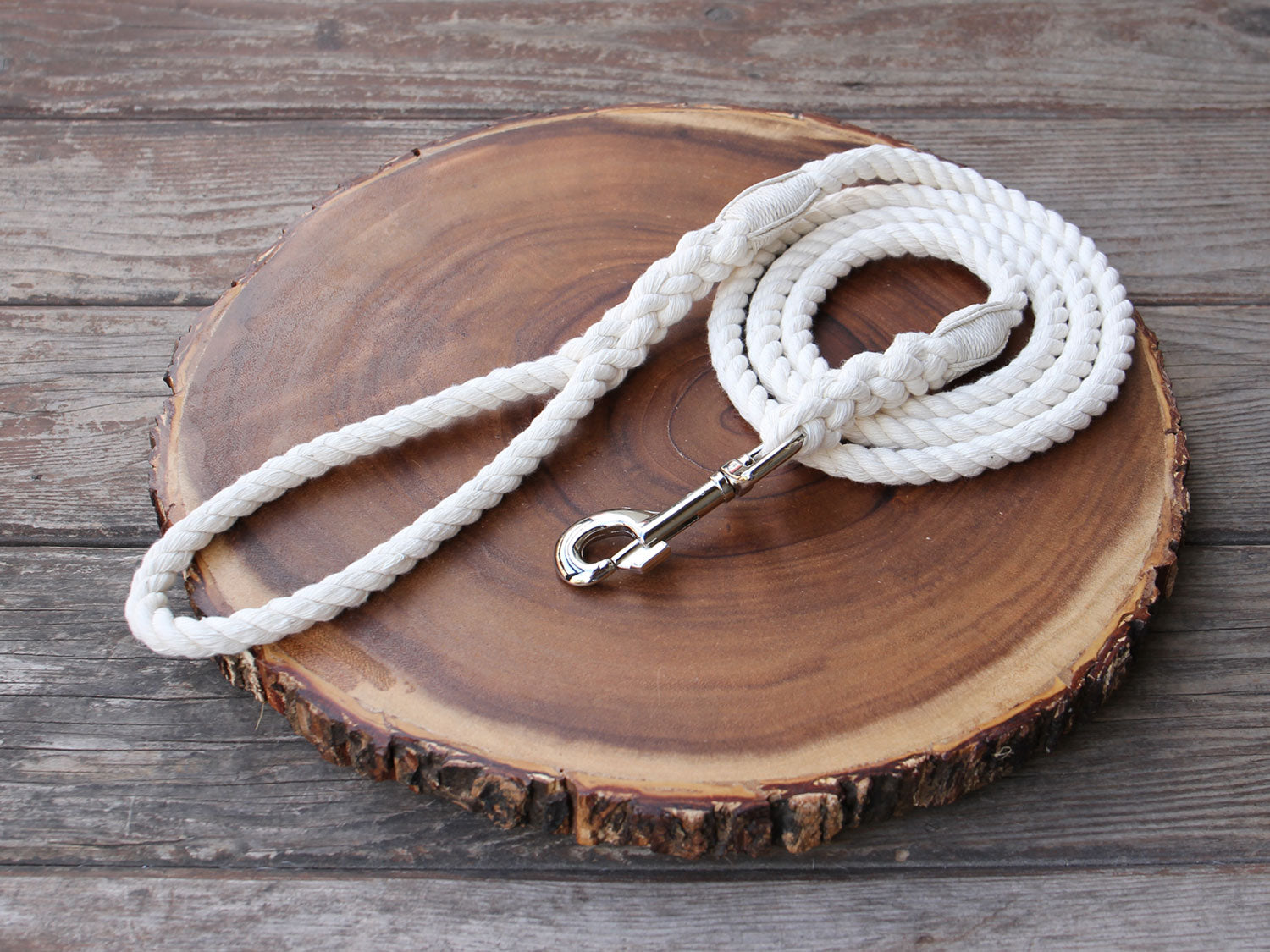 Organic Cotton Rope Dog Leash 1/2" (12mm)
