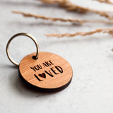 "You Are Loved" Wooden Pet ID Tag