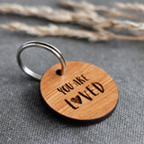 "You Are Loved" Wooden Pet ID Tag